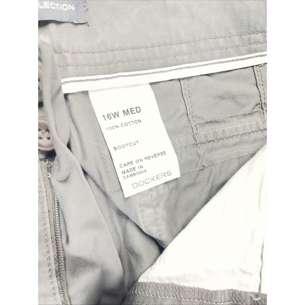 Dockers Collection Women Bootcut Pants Size 16W Grey - Picture 7 of 15